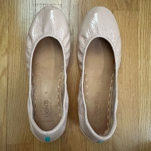 Tieks blush patent sz 9